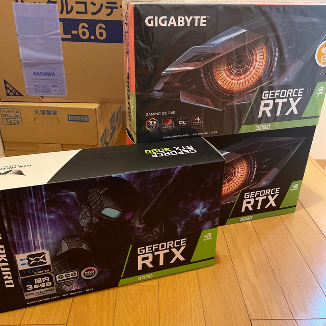 【ゆうきさん専用】GeForce RTX 3090 4個セット その1 スマホ/家電/カメラのPC/タブレット(PCパーツ)の商品写真