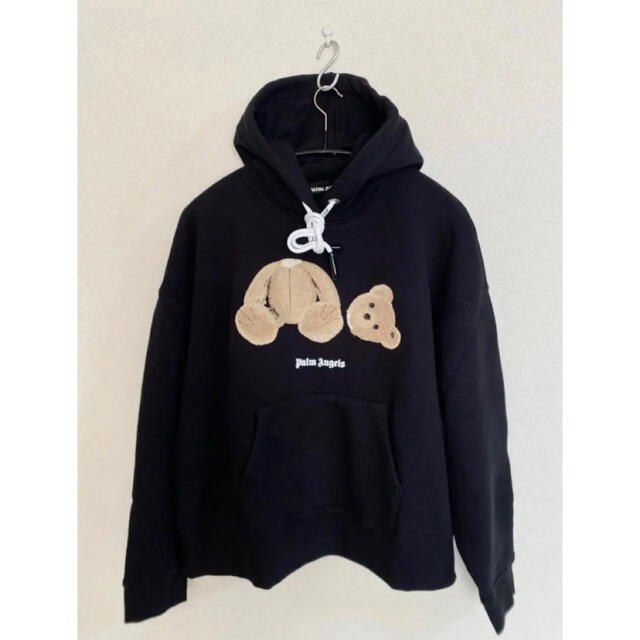 PALM ANGELS BEAR HOODY BLACK L パームエンジェルス