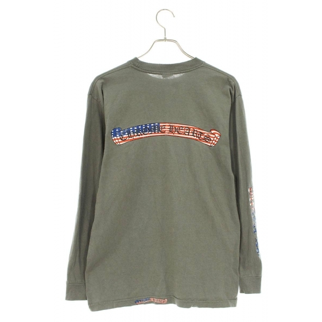 Chrome Hearts(クロムハーツ)のクロムハーツ CH L/S /3 ラベルバックプリント長袖カットソー M メンズのトップス(Tシャツ/カットソー(七分/長袖))の商品写真