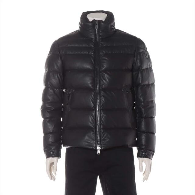 MONCLER - モンクレール GABERIC レザー 2 ブラック メンズ その他アウター