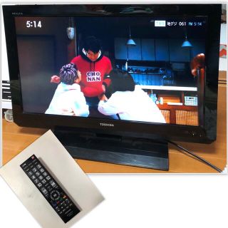 トウシバ(東芝)の●東芝REGZA 26型TV テレビ＋リモコン付き型番26B3  録画機能付き(テレビ)