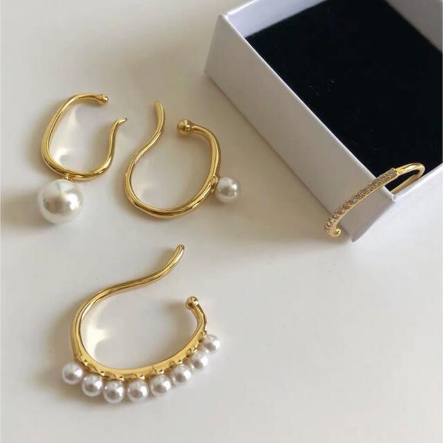 eimy istoire(エイミーイストワール)のPearl earcuff 4set No.404 レディースのアクセサリー(イヤーカフ)の商品写真