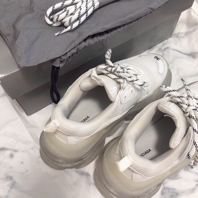 Balenciaga(バレンシアガ)のBALENCIAGA トリプルS ホワイトクリアソール 36 レディースの靴/シューズ(スニーカー)の商品写真