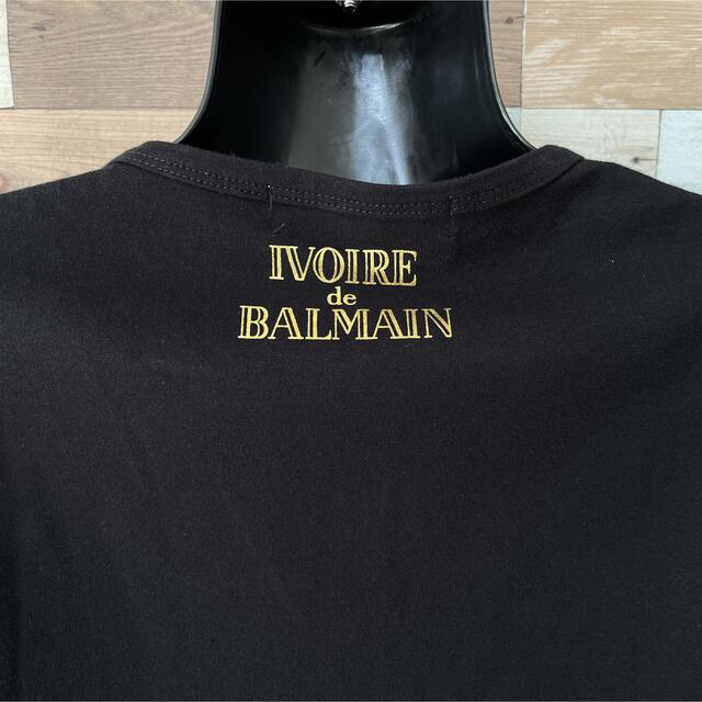 BALMAIN(バルマン)の【IVOIRE de BALMAIN】レア♪♪スタッズロゴTシャツ♪ レディースのトップス(Tシャツ(半袖/袖なし))の商品写真