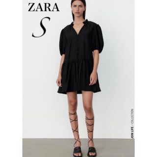 ザラ(ZARA)の25 ZARA　1点のみ　カラーブロックワンピース　S(ミニワンピース)