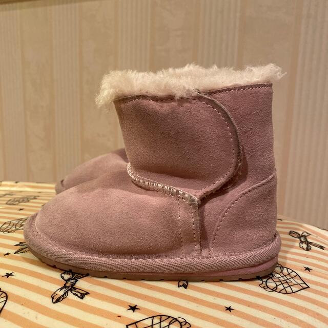 EMU ムートンブーツ エミュー ピンク 雪 キッズ ベビー www