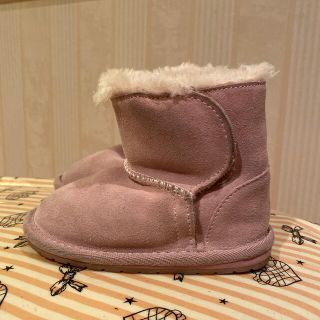 EMU EMU ムートンブーツ エミュー ピンク 雪 キッズ ベビーの通販