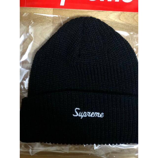 supremeブラックビーニー