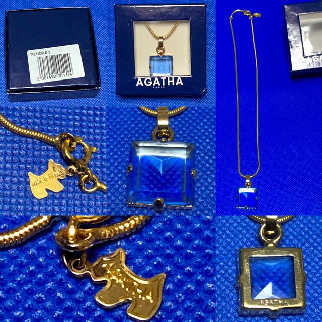 AGATHA(アガタ)のAGATHA Paris⭐️ブルーストーン⭐️ペンダント❣️ネックレス⭐️ レディースのアクセサリー(ネックレス)の商品写真