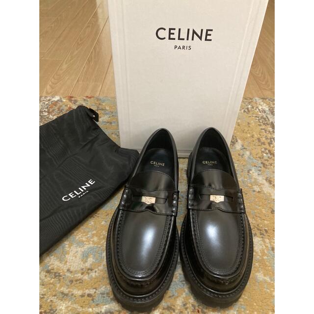 最新発見 マーガレットペニーチャンキーローファー セリーヌ celine 売上高No.1の商品 CELINE マーガレット ローファー ローファー/革靴