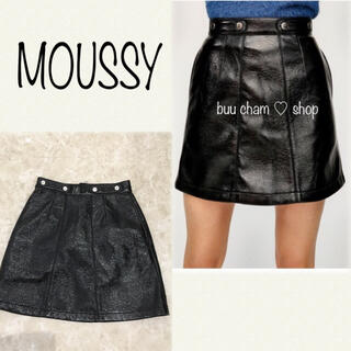 マウジー(moussy)のMOUSSY♡PATENT MINI スカート(ミニスカート)
