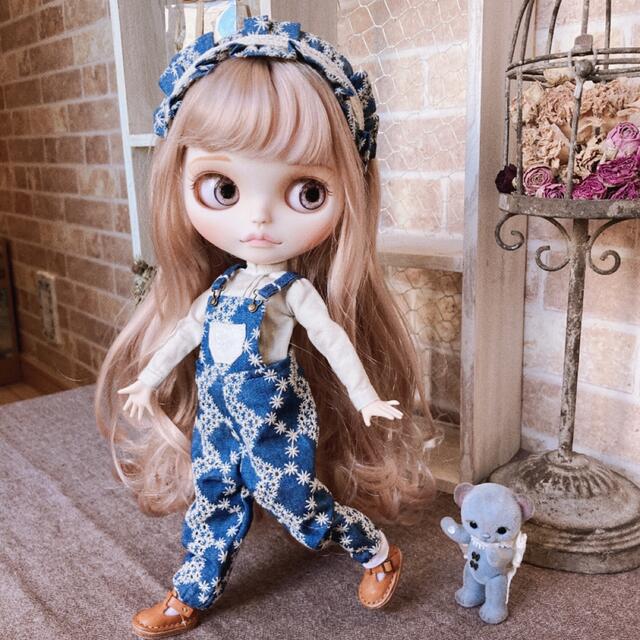 ハンドメイド ネオブライスサイズ サロペット&ヘッドリボンセット♡の ...