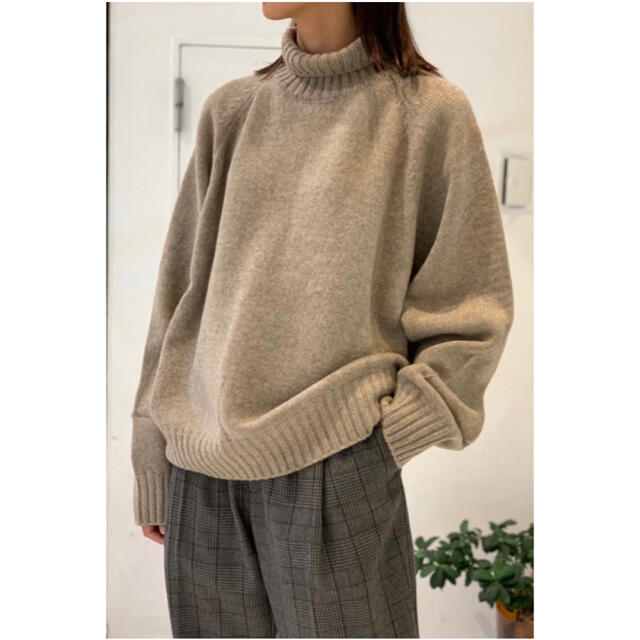 stein EX FINE LAMBS LOOSE HIGH NECK KNIT