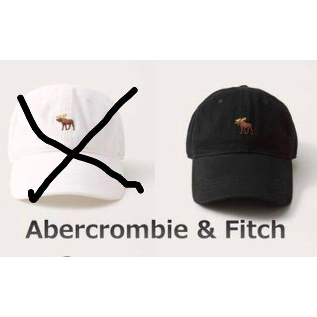 Abercrombie&Fitch(アバクロンビーアンドフィッチ)のアバクロ　シグネチャーアイコン　ベースボールキャップ　ブラック メンズの帽子(キャップ)の商品写真