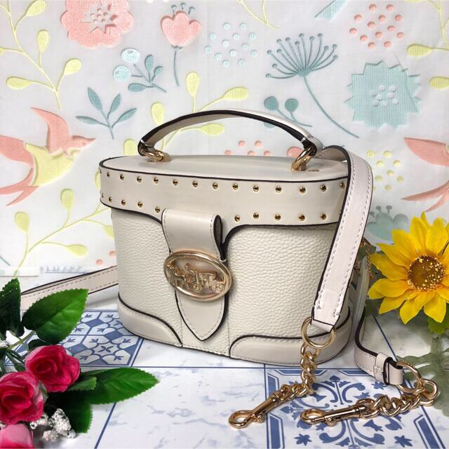 COACH - ジョージージェムクロスボディブロックド ホワイト 【新品】の