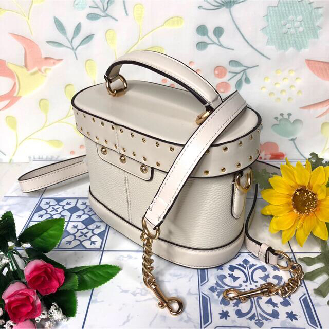 COACH - ジョージージェムクロスボディブロックド ホワイト 【新品】の