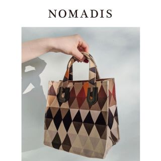 ノーマディック(NOMADIC)の【新品・定価9800円】NOMADIS ARLES S #ブラウンチェック(ハンドバッグ)