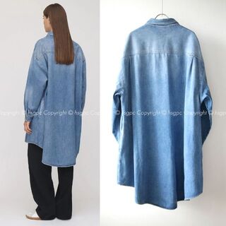 MM6 シャドウ オーバーサイズ デニム シャツ コート ジャケット ドレス
