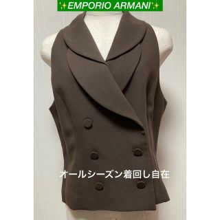 エンポリオアルマーニ(Emporio Armani)の専用出品‼️アルマーニ・デザインベスト【ブラウン系】(ベスト/ジレ)