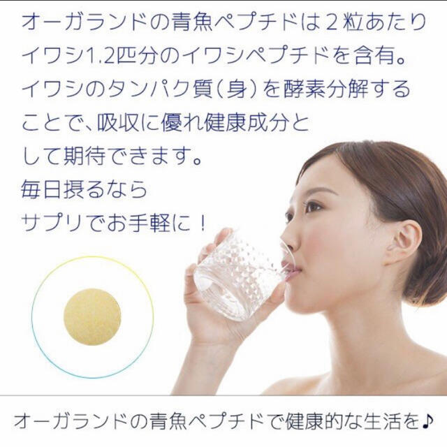 気になる圧高めの方に イワシ100％DHA EPA 青魚ペプチド 3ヶ月分 食品/飲料/酒の健康食品(その他)の商品写真