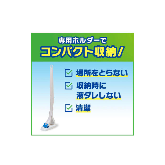 Johnson's(ジョンソン)のスクラビングバブル流せるトイレブラシ＋替ブラシ12個入り インテリア/住まい/日用品の日用品/生活雑貨/旅行(日用品/生活雑貨)の商品写真