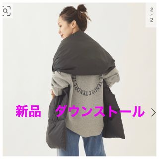 プラージュ(Plage)の新品・未使用　ダウンストール(ストール/パシュミナ)