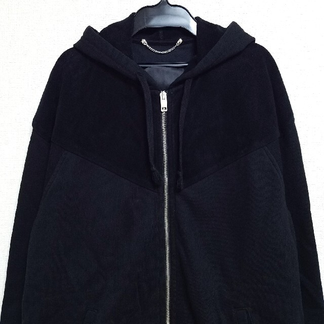 DIESEL - 超美品 DIESEL デニム サテンフード付き ジャケット コートの