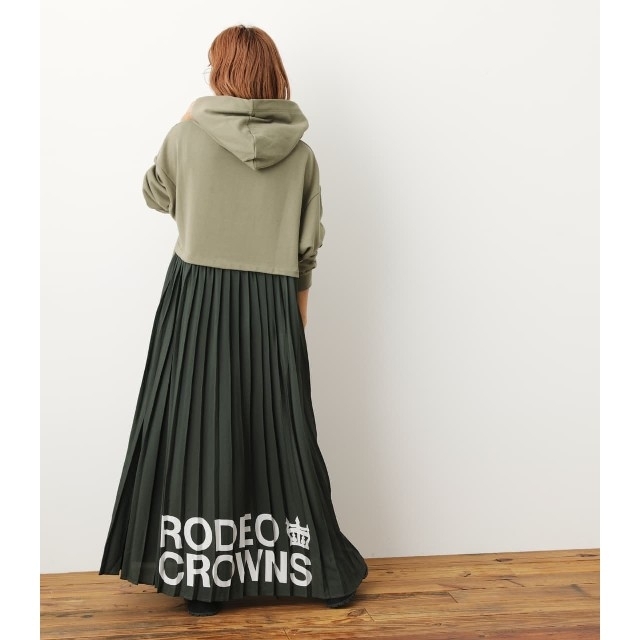 完売♪RODEO CROWNS♪WEB限定バックプリーツパーカーマキシワンピース