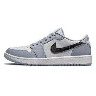 ナイキ(NIKE)のairjordan1 low golf ウルフグレー　27cm (シューズ)