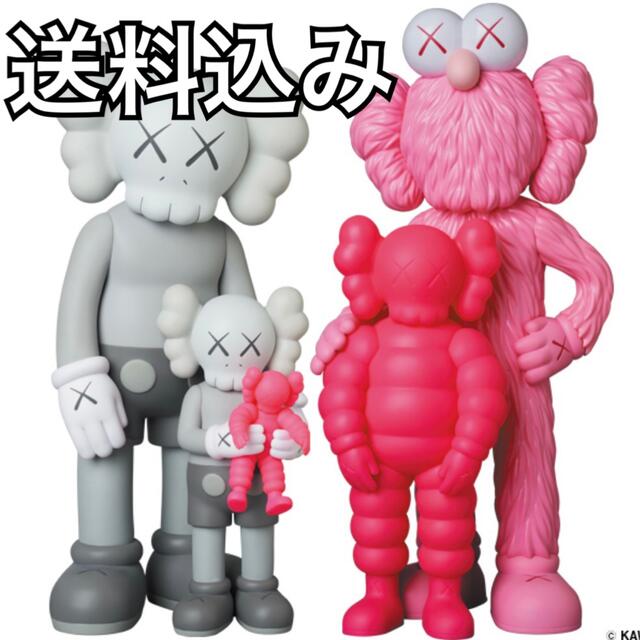 エンタメ/ホビーKAWS FAMILY GREY/PINK/FLUORO PINK カウズ