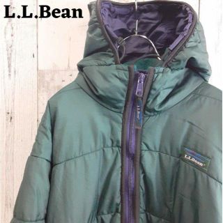 エルエルビーン(L.L.Bean)の美品L.L.BEANエルエルビーンジャケットブルゾンパーカーグリーン緑(マウンテンパーカー)