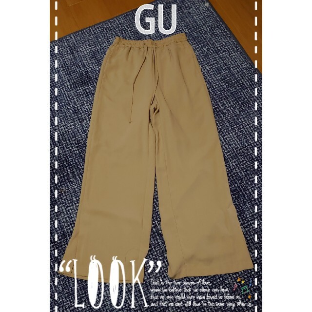 GU(ジーユー)のGU ワイドパンツ レディースのパンツ(カジュアルパンツ)の商品写真