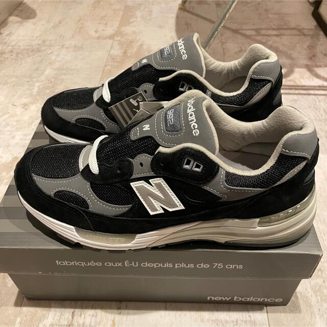 ニューバランス NEW BALANCE M992EB BLACK/GREYスニーカー