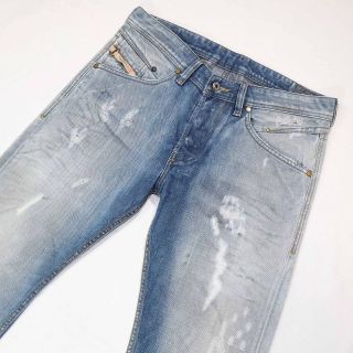 ディーゼル(DIESEL)の希少 完売品 ディーゼル ブルーアイコン BELTHER ダメージ加工 W29(デニム/ジーンズ)