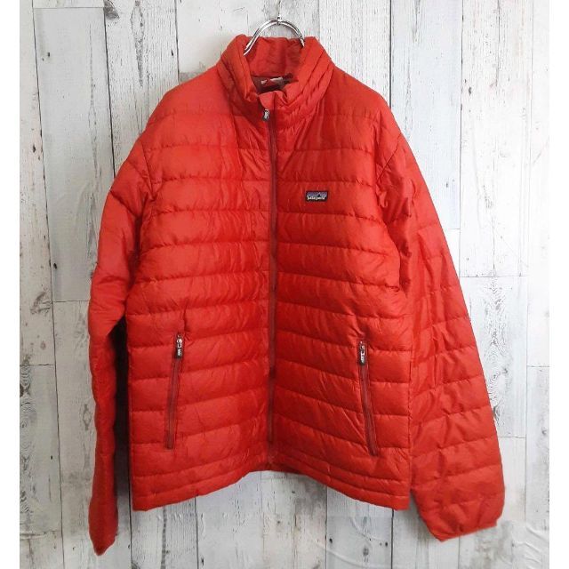 patagonia(パタゴニア)の90s美品patagoniaナノパフアウターブルゾンジャケット赤レッド メンズのジャケット/アウター(ダウンジャケット)の商品写真