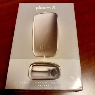 プルームテック(PloomTECH)の【新品未開封】ploom X スターターキット　シルバー(タバコグッズ)