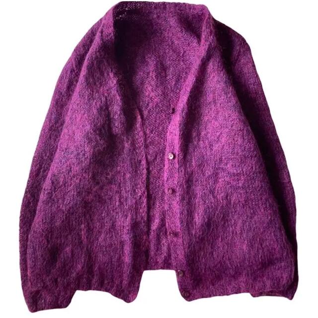 VINTAGE COLOR MOHAIR CARDIGAN カーディガン モヘア メンズのトップス(カーディガン)の商品写真