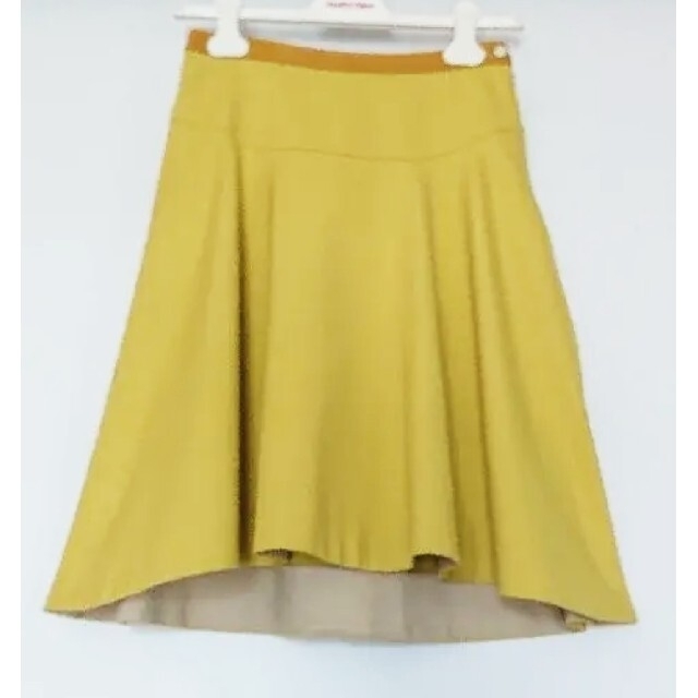 DENDROBIUM(デンドロビウム)のデンドロビウム フレアースカート  イエロー レディースのスカート(ひざ丈スカート)の商品写真