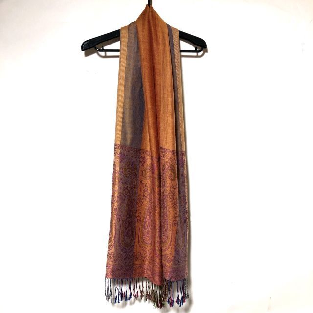 パシュミナ シルク 大判ストール/pashmina 70％ silk 30％