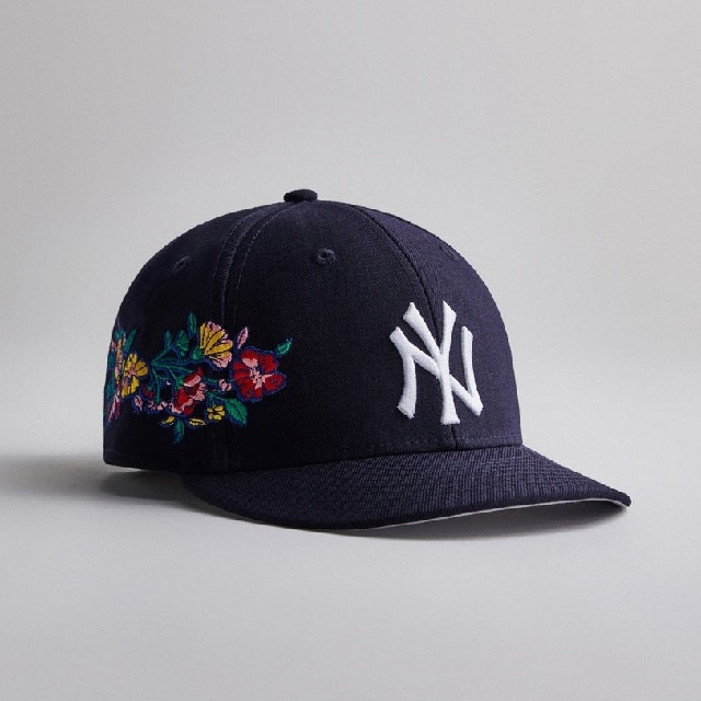 【7 5/8】Kith & New Era Yankees Floral  紺