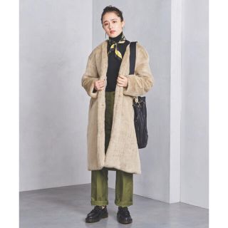 お取り中 今季！UNITED ARROWS UWFM フェイクファー コート