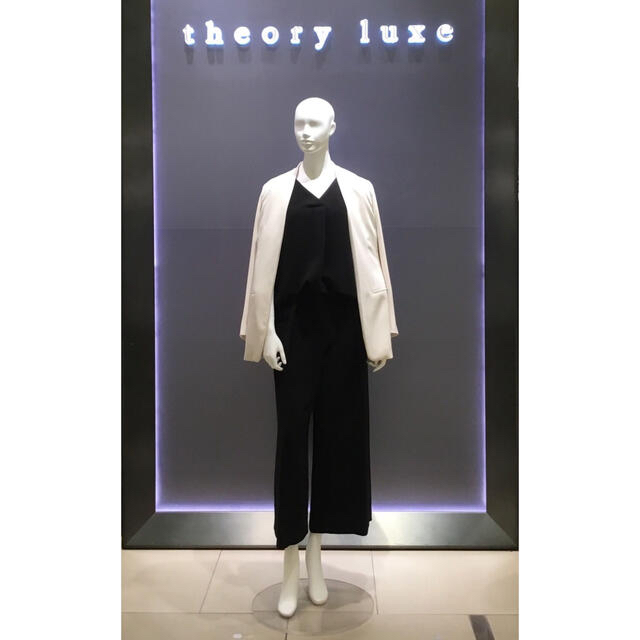 Theory luxe 19ss ノーカラーロングジャケット