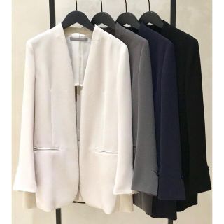 セオリーリュクス ダブル ノーカラージャケット(レディース)の通販 14