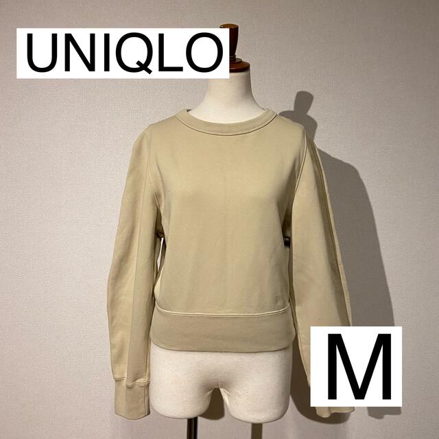 UNIQLO(ユニクロ)のUNIQLOクロップド丈スウェット　M レディースのトップス(トレーナー/スウェット)の商品写真