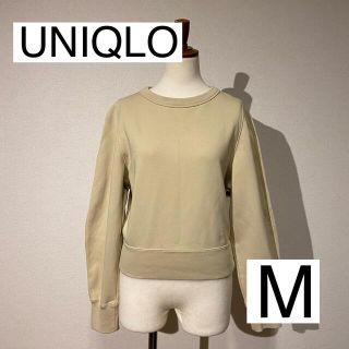 ユニクロ(UNIQLO)のUNIQLOクロップド丈スウェット　M(トレーナー/スウェット)