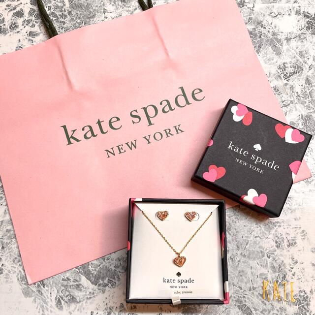 kate spade new york - 【新品未使用】kate spade ハート ネックレス