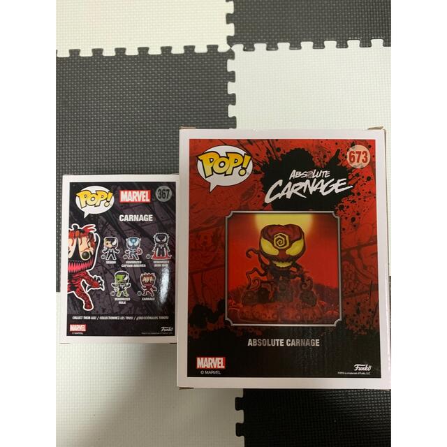 MARVEL - funko pop ヴェノム カーネイジ2点セットの通販 by