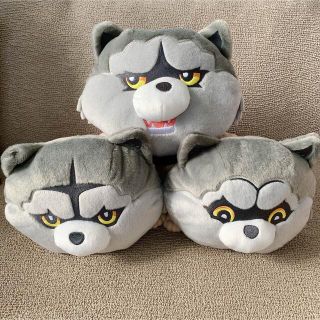 マンウィズアミッション(MAN WITH A MISSION)のMAN WITH A MISSION 寝ころびBIGぬいぐるみ 3種セット(ぬいぐるみ)