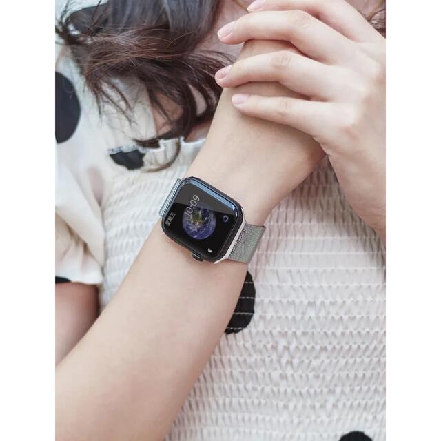 Apple Watch ミラネーゼ ループ ベルト ブラックアップルウォッチの通販 by halu'shop@送料無料/24時間以内発送♡｜ラクマ