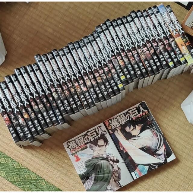 早い者勝ち!進撃の巨人の1〜34巻全巻+悔いなき選択2冊セット ...